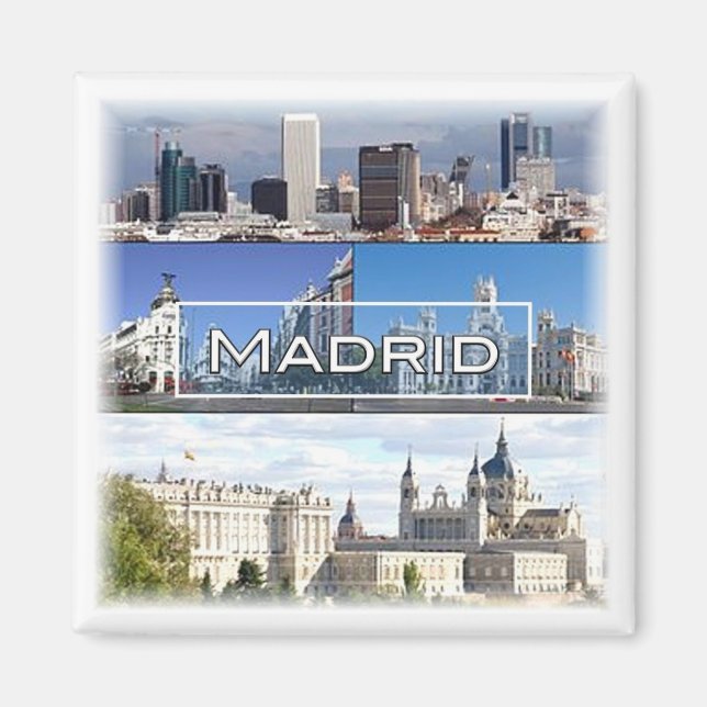 Aimant zES023 MADRID - Espagne - Frigo (Devant)