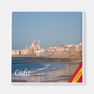 Aimant zES028 CADIZ panorama Espagne, Frigo