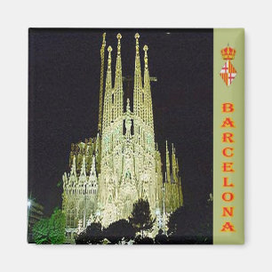Aimant zES041 BASILICA SAGRADA FAMILIA, Barcelone, Réfrig