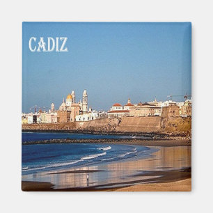 Aimant zES050 CADIZ panorama, Espagne, Frigo
