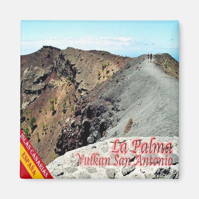 Aimant zES081 LA PALMA, VOLCAN SAN ANTONIO, Espagne, Frid (Devant)