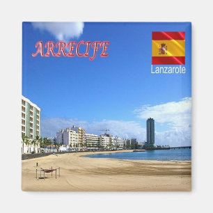 Aimant zES086 LANZAROTE, ARRECIFE, Espagne, Frigo