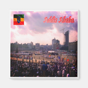 Aimant zET005 ADDIS ABABA, Carré Meskal, Éthiopie, Réfrig