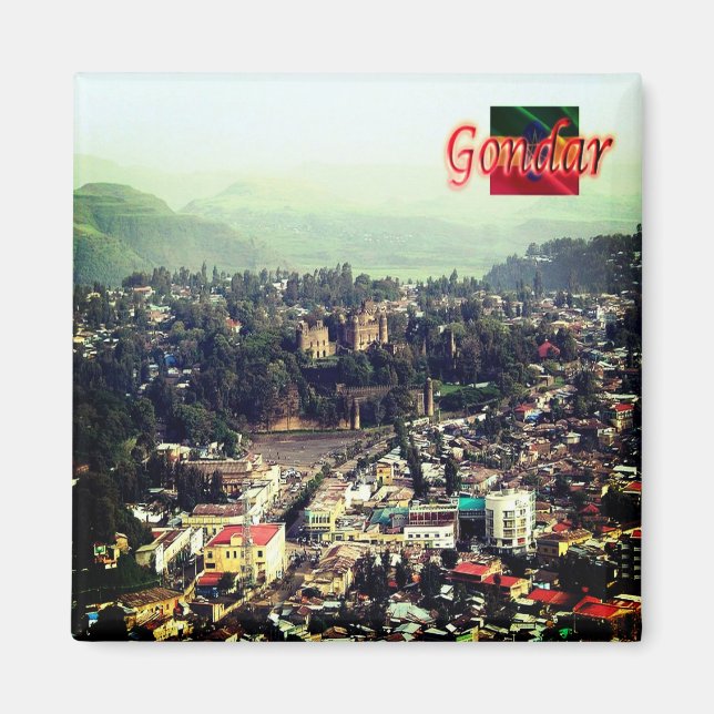 Aimant zET009 GONDAR, Éthiopie, Afrique, Fridge (Devant)