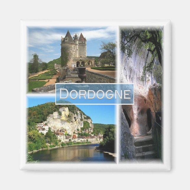 Aimant zFR033 DORDOGNE, France, Fridge (Devant)