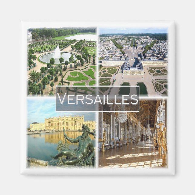 Aimant zFR042 VERSAILLES Le Palais, France, Frigo (Devant)
