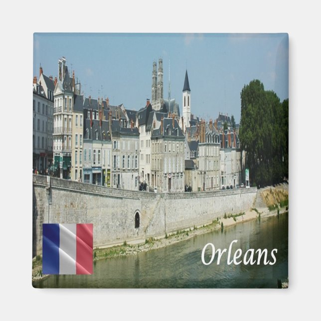 Aimant zFR145 ORLEANS, France, Fridge (Devant)