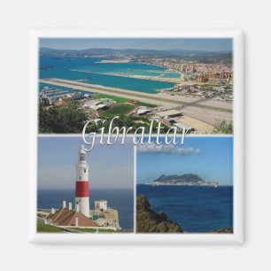 Aimant zGI003 GIBRALTAR Le phare, Europe, Réfrigérateur