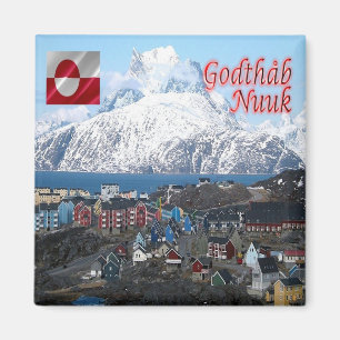 Aimant zGL004 GODTHAB, Nuuk City, Groenland, Fridge