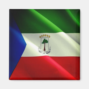 Aimant zGQ002 GUINÉE ÉQUATORIALE, Drapeau, Réfrigérateur