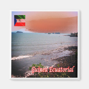 Aimant zGQ005 GUINÉE ÉQUATORIALE, Panorama, Afrique, Réfr