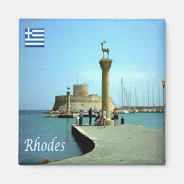 Aimant zGR039 RHODES, Grèce, Fridge (Devant)