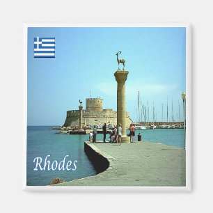 Aimant zGR039 RHODES, Grèce, Fridge