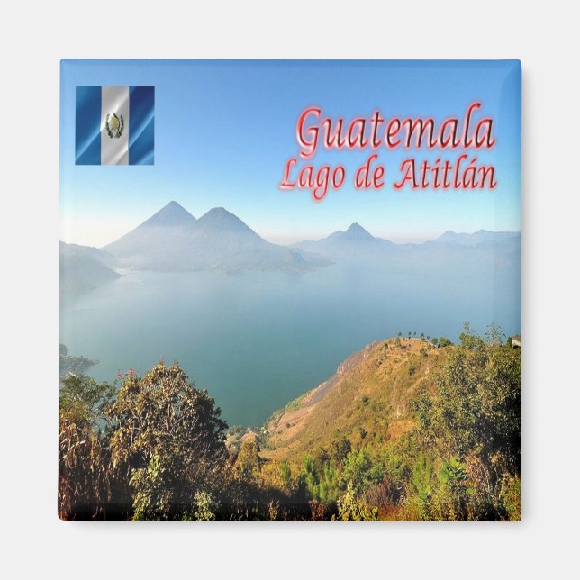 Aimant zGT019 GUATEMALA, Lac Atitlan, Amérique, Fridge (Devant)