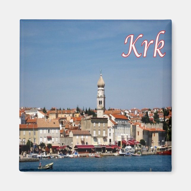 Aimant zHR015 KRK City - Croatie - Réfrigérateur (Devant)