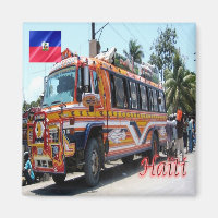 zHT005 HAÏTI, Tap Tap Transport en commun, Réfrigé