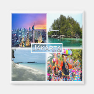 Aimant zID004 JAKARTA, île Macan, île Sepa, réfrigérateur