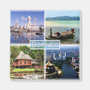 Aimant zID027 BORNEO Mosque Omar Ali, Indonesia, Fridge