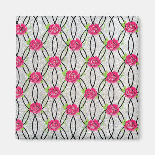 Aimant Zig Zag Motif, fleur