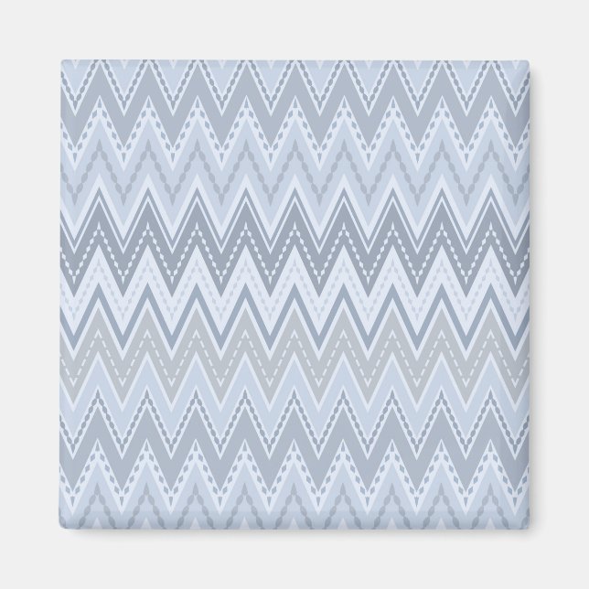 Aimant Zigzag bleu clair (Devant)