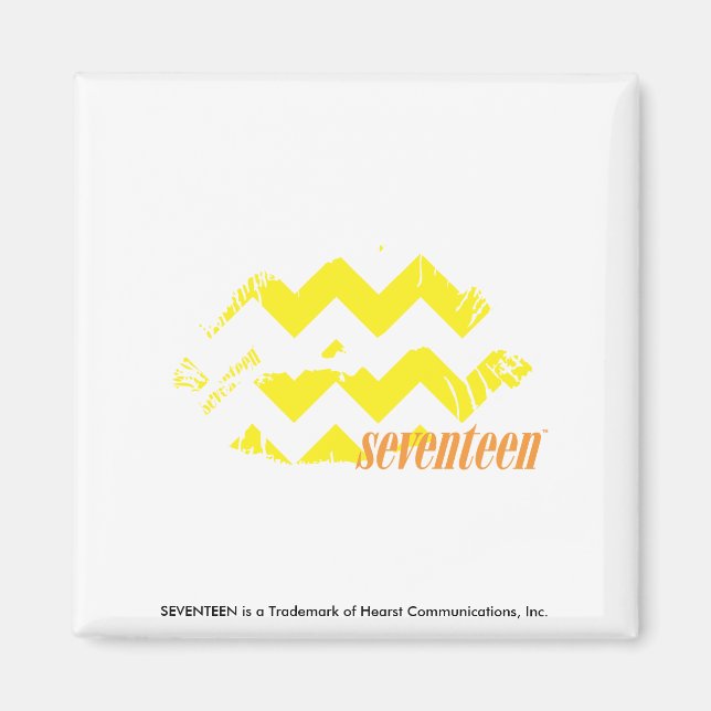 Aimant ZigZag jaune (Devant)