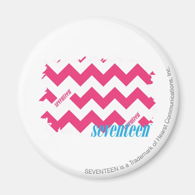 Aimant ZigZag Magenta 4 (Devant)