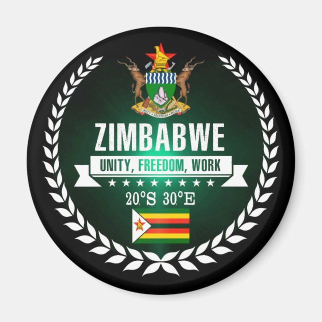 Aimant Zimbabwe (Devant)