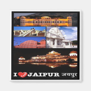 Aimant zIN003 j'aime JAIPUR Inde, Asie, Fridge