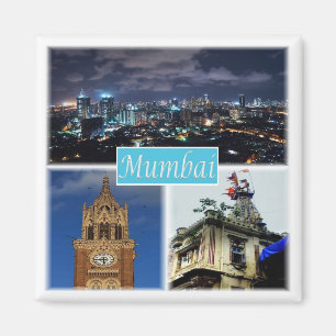 Aimant zIN015 MUMBAI BOMBAY, India, Asia, Fridge