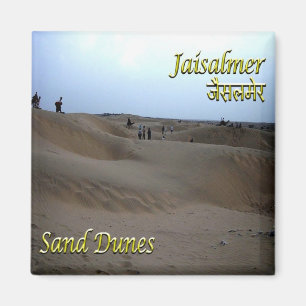 Aimant zIN028 Dunes de sable JAISALMEN, Inde, Asie, Frigo