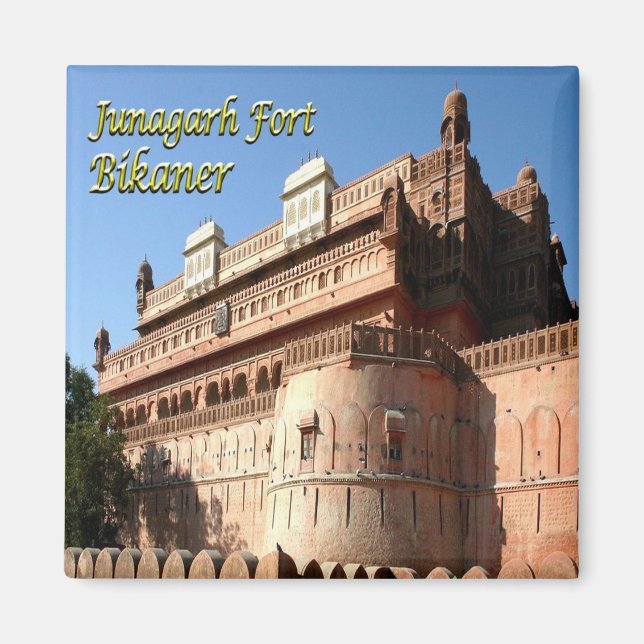 Aimant zIN031 JUNAGARH FORT BIKANER, Inde, réfrigérateur (Devant)