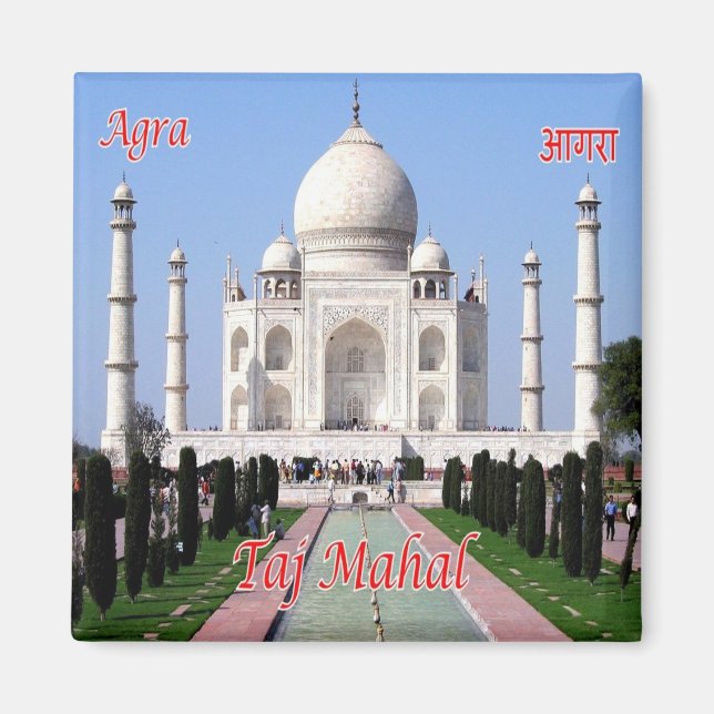 Aimant zIN032 AGRA TAJ MAHAL, Inde, Asie, Fridge (Devant)
