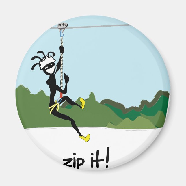 Aimant "Zip It !" (Devant)