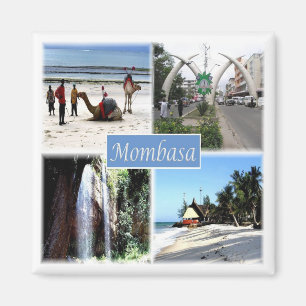 Aimant zKE030 MOMBASA, Mosaic, Kenya, Afrique, Réfrigérat