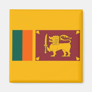 Aimant zLK001 DRAPEAU Cingalais Sri Lanka, réfrigérateur