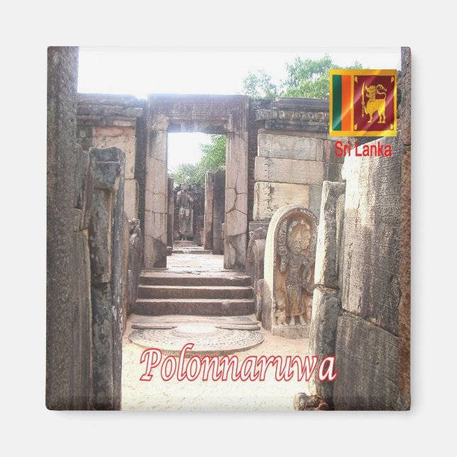 Aimant zLK020 TEMPLE Polonnaruwa, Sri Lanka, Asie, Frigo (Devant)