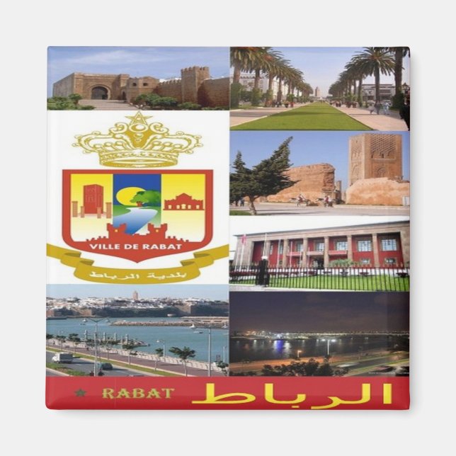 Aimant zMA019 RABAT, Mosaïque, Maroc, Afrique, Réfrigérat (Devant)