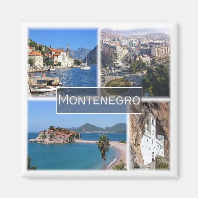 Aimant zME003 MONTENEGRO, Europe, Réfrigérateur (Devant)