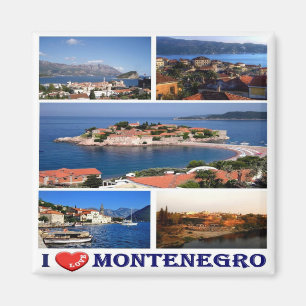 Aimant zME006 MONTENEGRO, I Love, Fridge