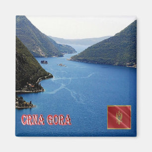Aimant zME018 GOLFE DE KOTOR, Monténégro, Réfrigérateur