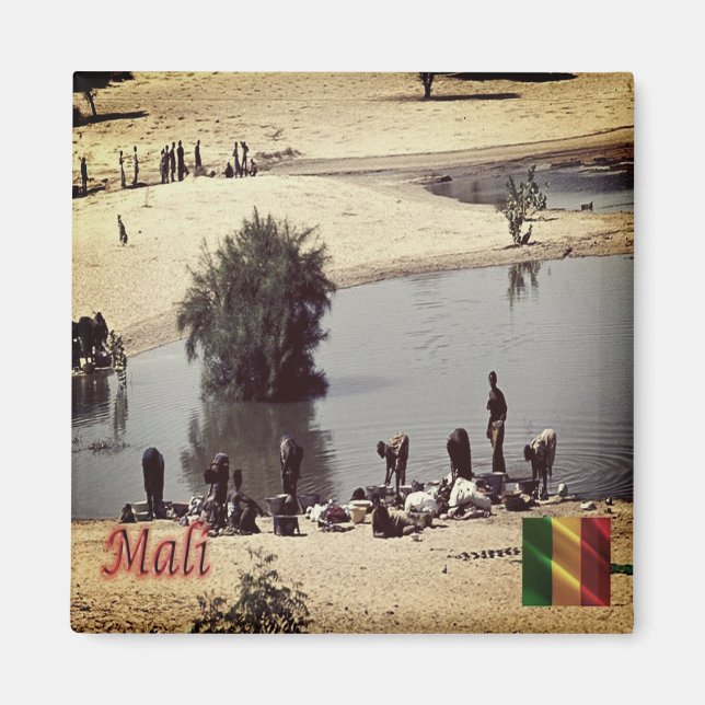 Aimant zML010 MALI, Panorama, Afrique, Réfrigérateur (Devant)