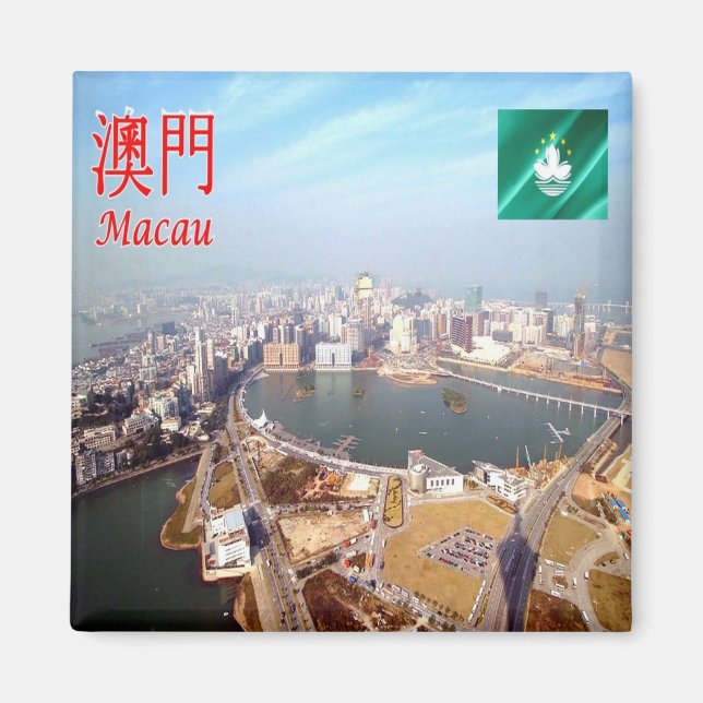Aimant zMO006 NAM VAN LAKE, Macau ou Macao, Asie, Frigo (Devant)