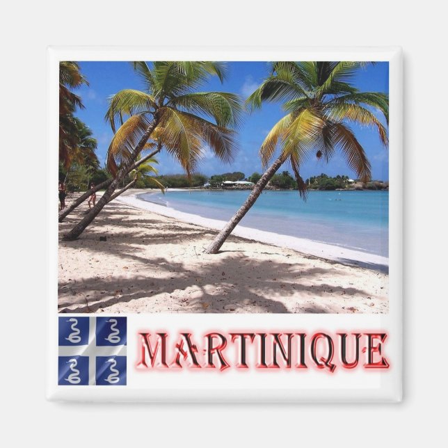 Aimant zMQ005 MARTINIQUE, plage LES SALINES, réfrigérateu (Devant)