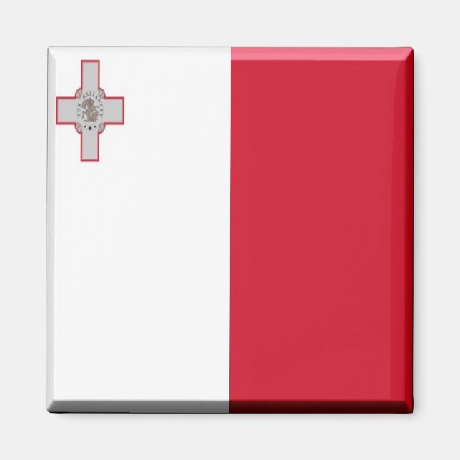 Aimant zMT001 Maltais DRAPEAU, Malte, réfrigérateur (Devant)