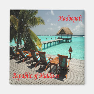 Aimant zMV016 MADOOGALI, Maldives, Asie, Frigo