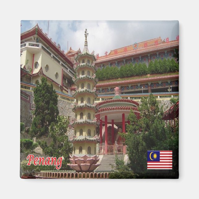 Aimant zMY019 Kek Lok Si PENANG, Malaisie, Asie, Frigo (Devant)