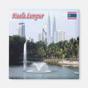 Aimant zMY021 panorama KUALA LUMPUR Malaisie Asie, Fridge