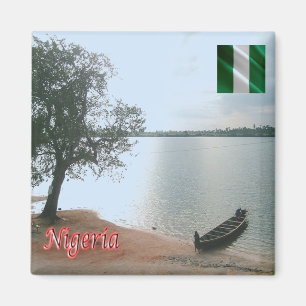 Aimant zNG008 NIGERIA, Lac Oguta Recadré, Afrique, Réfrig