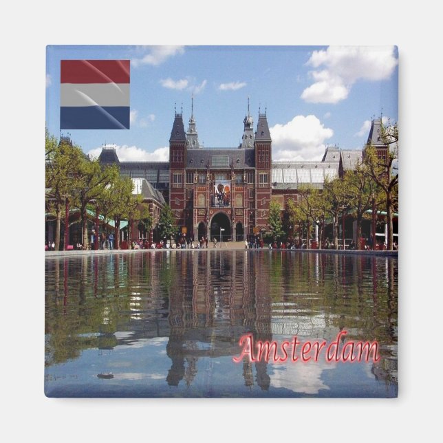 Aimant zNL015 RIJKSMUSEUM Amsterdam, Pays-Bas, Frigo (Devant)