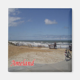 Aimant zNL016 AMELAND, Îles Frise, Hollande, Frigo